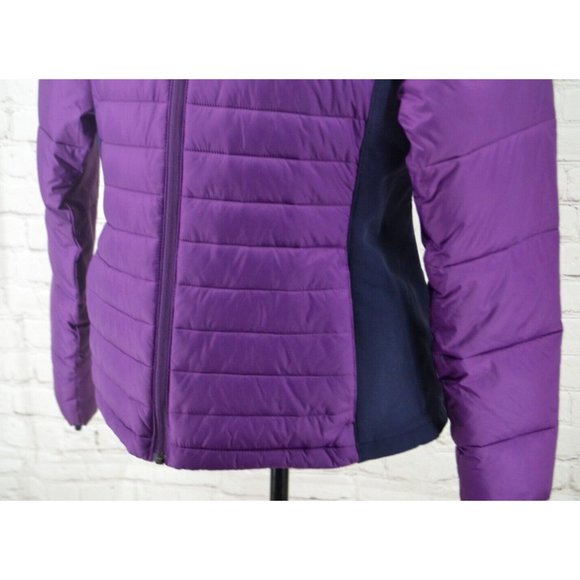 COLUMBIA  Women's Powder Pillow Hybrid Puffer Jacket‎ / Coat SIZE MEDIUM Purple - Picture 3 of 6
